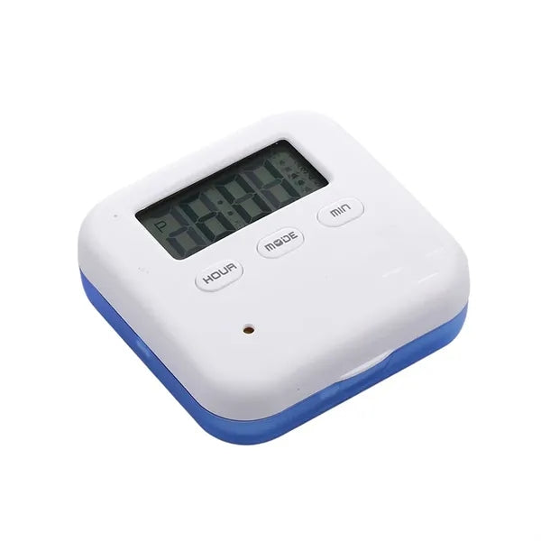 4 Compartments Digital Pill Box with Reminder Alarm Clock