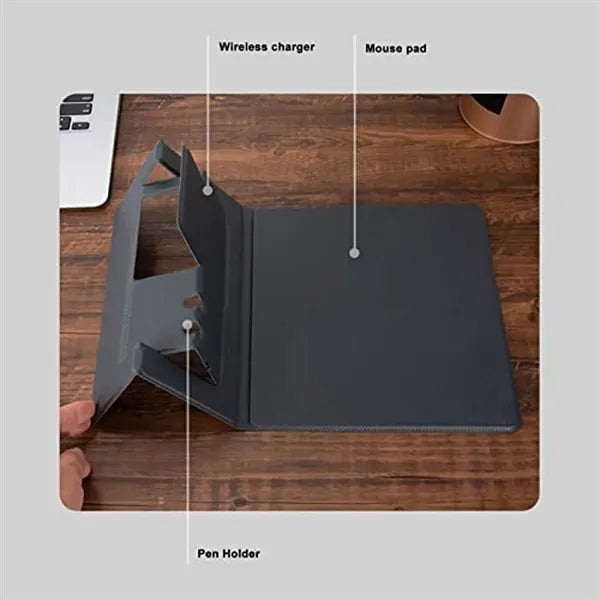 5-in-1 Non-Slip Foldable Gaming Mouse Pad Wireless Charger