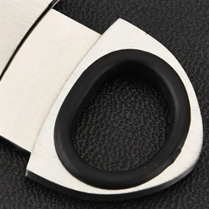 Ergonomic Pull-Switch Dual-Blade Plastic Cigar Cutter