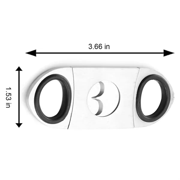 Ergonomic Pull-Switch Dual-Blade Plastic Cigar Cutter