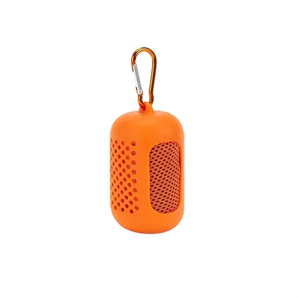 Quick-Dry Instant Cooling Towel with Carabiner Clip and Case