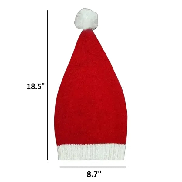 Christmas Knit Beanie Hat Winter Men Women Pom Santa Cap