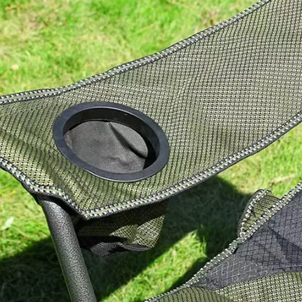 High Load Bearing Foldable Padded Back Camping Chair Oxford