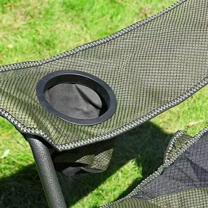 High Load Bearing Foldable Padded Back Camping Chair Oxford