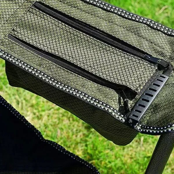 High Load Bearing Foldable Padded Back Camping Chair Oxford