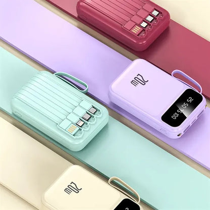 10,000mAh Power Bank with LCD Display and Flashlight