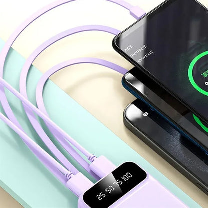 10,000mAh Power Bank with LCD Display and Flashlight