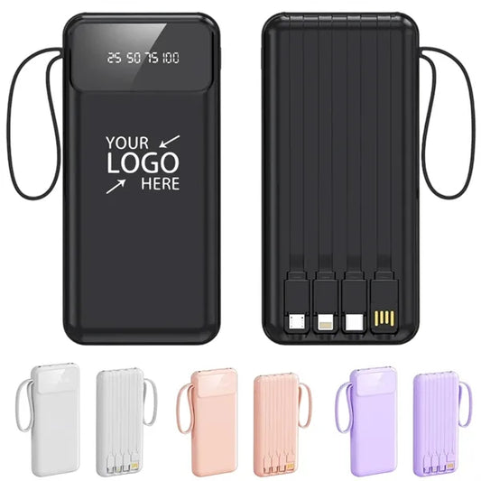 10,001mAh Power Bank with LCD Display and Flashlight