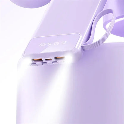 10,001mAh Power Bank with LCD Display and Flashlight