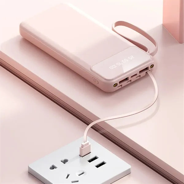 10,001mAh Power Bank with LCD Display and Flashlight