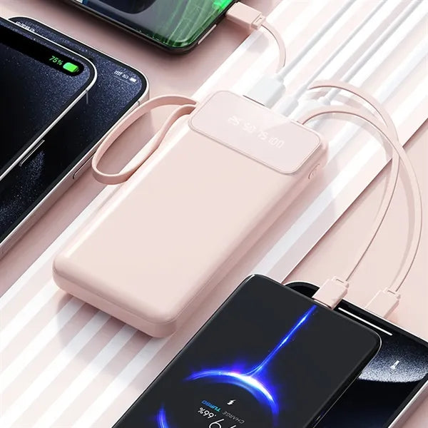 10,001mAh Power Bank with LCD Display and Flashlight