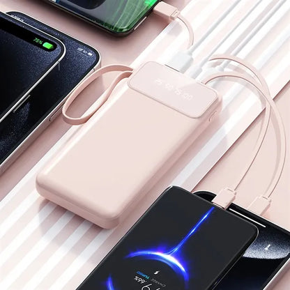 10,001mAh Power Bank with LCD Display and Flashlight