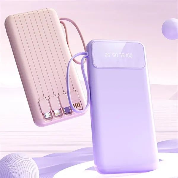 10,001mAh Power Bank with LCD Display and Flashlight