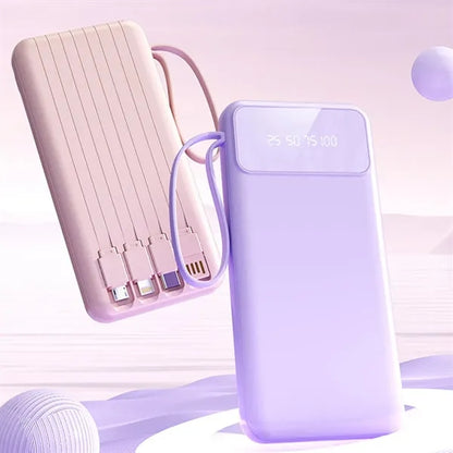10,001mAh Power Bank with LCD Display and Flashlight