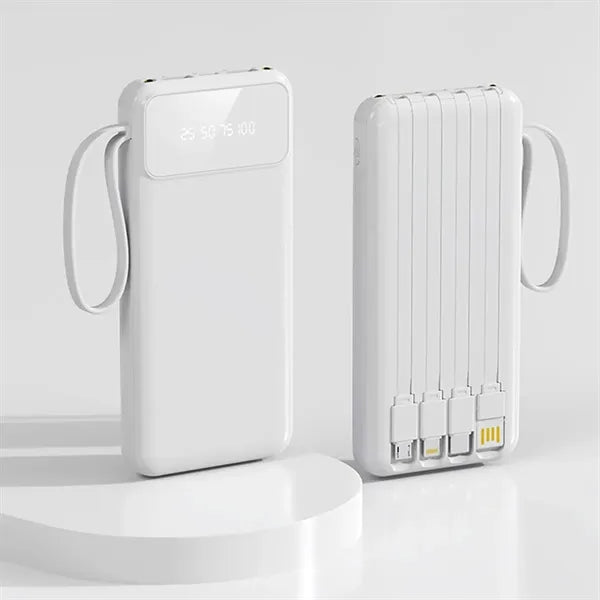 10,001mAh Power Bank with LCD Display and Flashlight