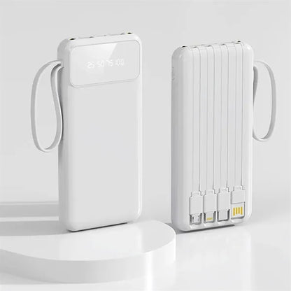 10,001mAh Power Bank with LCD Display and Flashlight