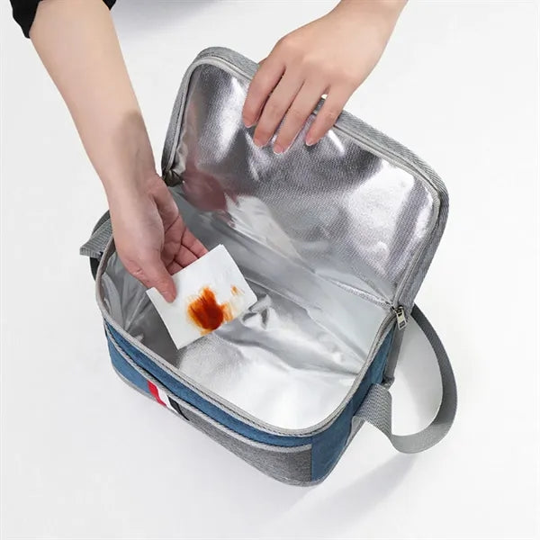 Leakproof Spacious Insulated Lunch Bag with Adjustable Strap