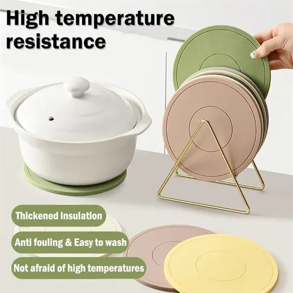 Silicone Heat Resistant Trivet Thickened Pot Holders Pads