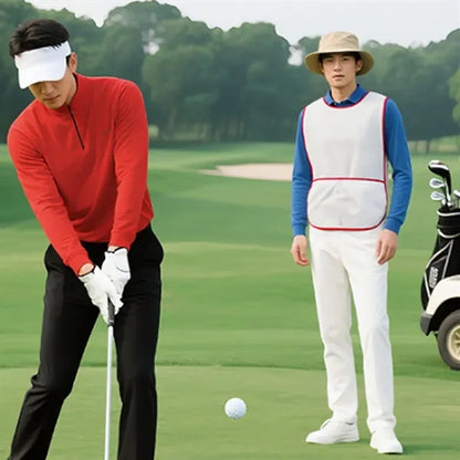 Loose Fit Comfort Golf Caddie Vest with Waterproof ID Pocket