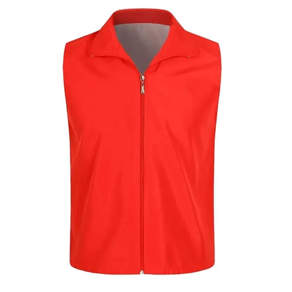 Custom Volunteer Sleeveless Full Zipper Uniform Vest