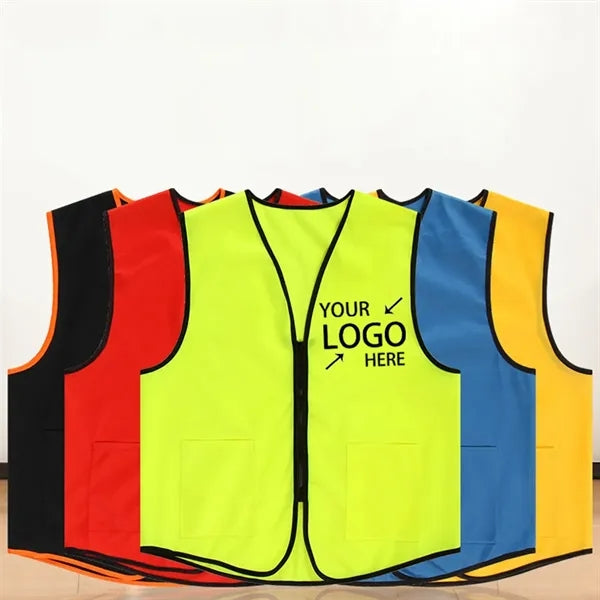 Supermarket Uniform With Pockets Volunteers Event Vest