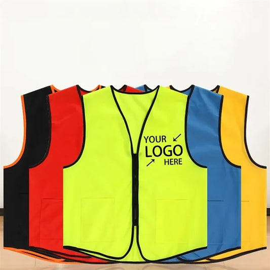 Supermarket Uniform With Pockets Volunteers Event Vest