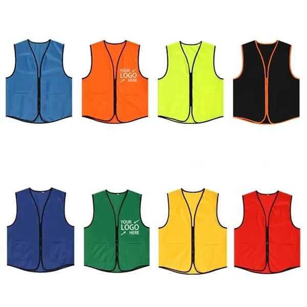 Supermarket Uniform With Pockets Volunteers Event Vest