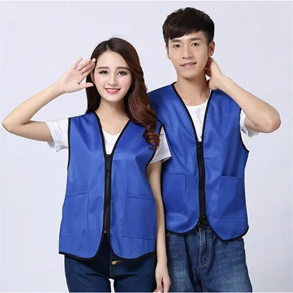 Supermarket Uniform With Pockets Volunteers Event Vest
