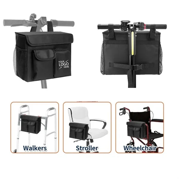 Mobility Scooter Wheelchair Walker Organizer Bag With Pocket