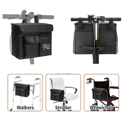 Mobility Scooter Wheelchair Walker Organizer Bag With Pocket