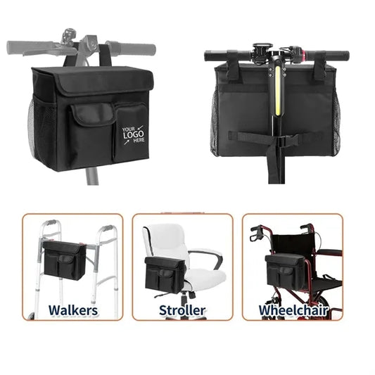 Mobility Scooter Wheelchair Walker Organizer Bag With Pocket