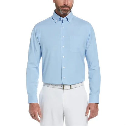 Perry Ellis Heathered Woven Shirt