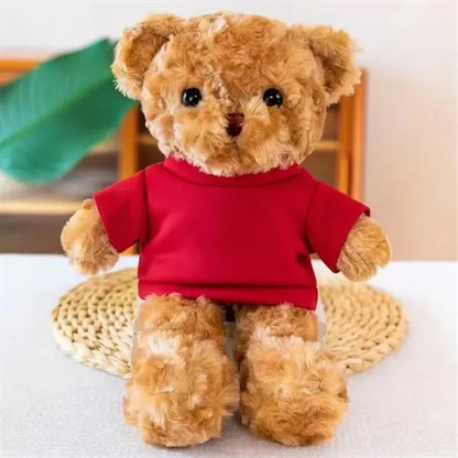 Customizable Plush Teddy Bear with Apparel