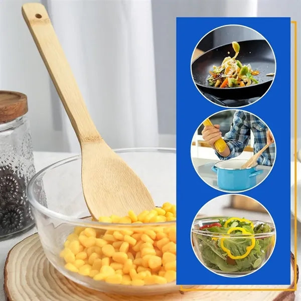 Bamboo Spatula spoon Cooking Utensil 3 in 1 Set