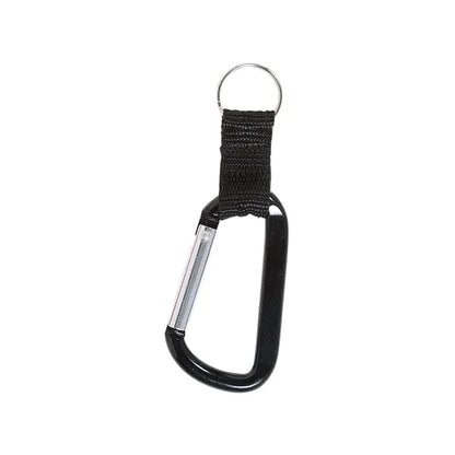 Carabiner With Strap And Split Ring Keychain