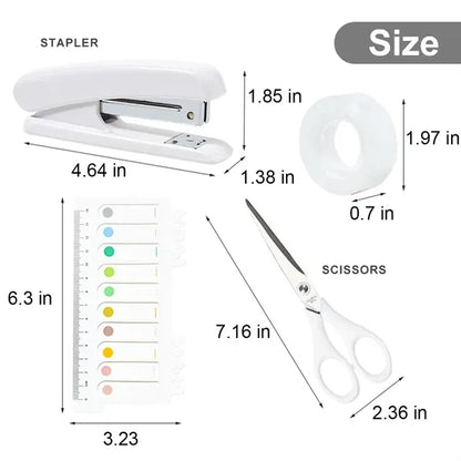 Various Pcs Macaron-Color Practical Office Supplies Set