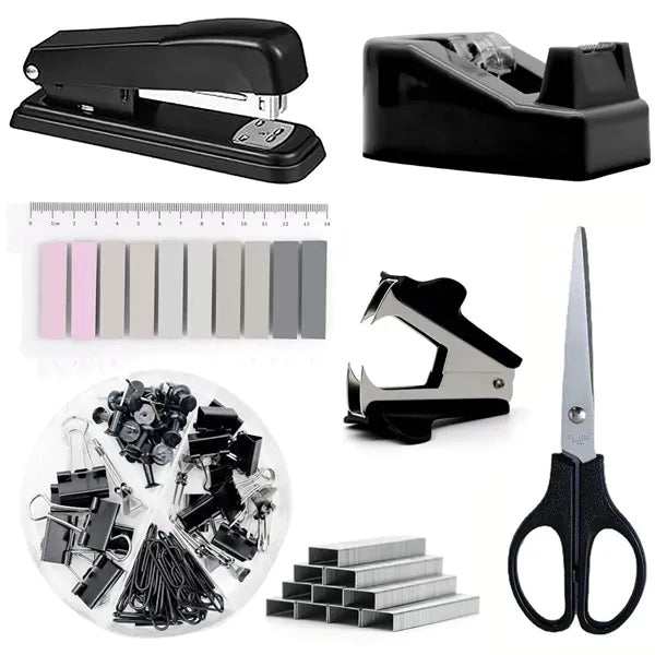 Various Pcs Macaron-Color Practical Office Supplies Set