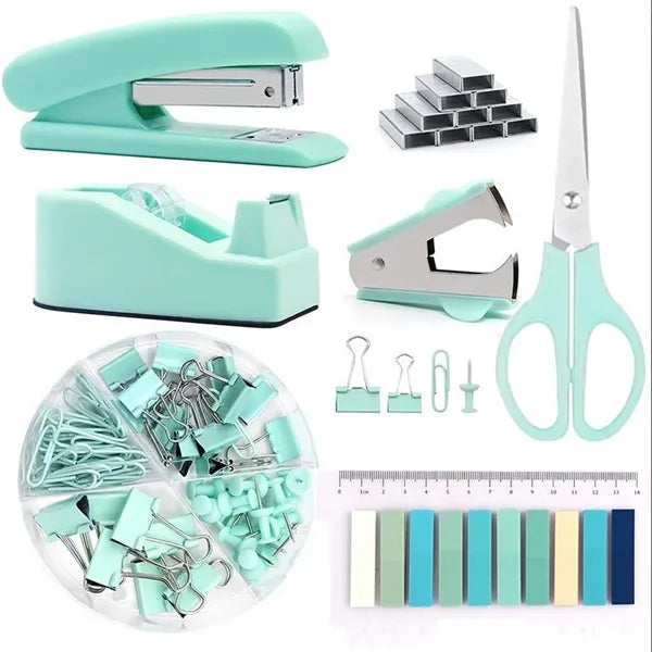 Various Pcs Macaron-Color Practical Office Supplies Set