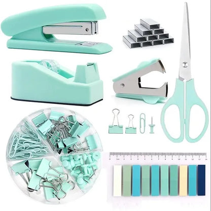 Various Pcs Macaron-Color Practical Office Supplies Set