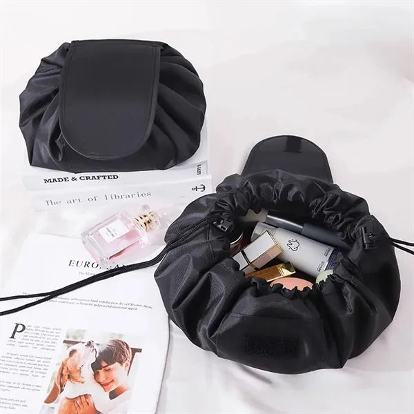 Easy-to-Pack Cosmetics Organizer Bag with Drawstring