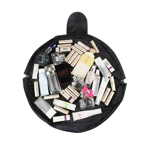 Easy-to-Pack Cosmetics Organizer Bag with Drawstring