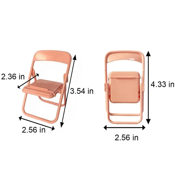 Colorful Stable Portable Mini Folding Chair Phone Stand