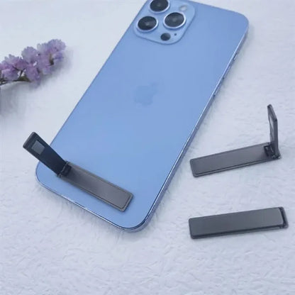 Mini Ultra-thin Flip-top Zinc Alloy Desktop Phone Holder