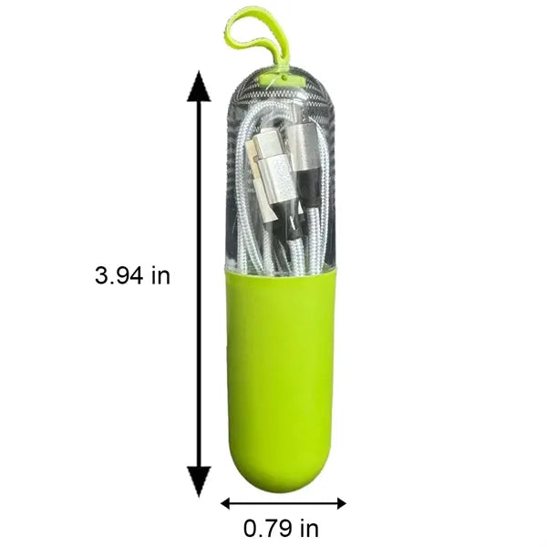 3-in-1 Multi-Charging Cable with Portable Capsule Box