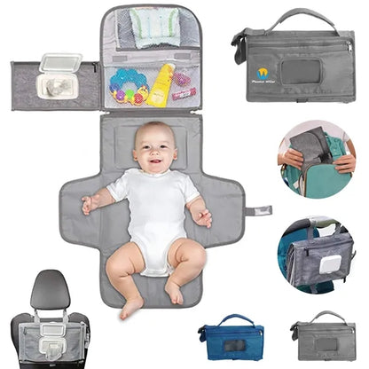 Smart Baby Diaper Changing Pad Travel Bag W/ Wipe Dispenser