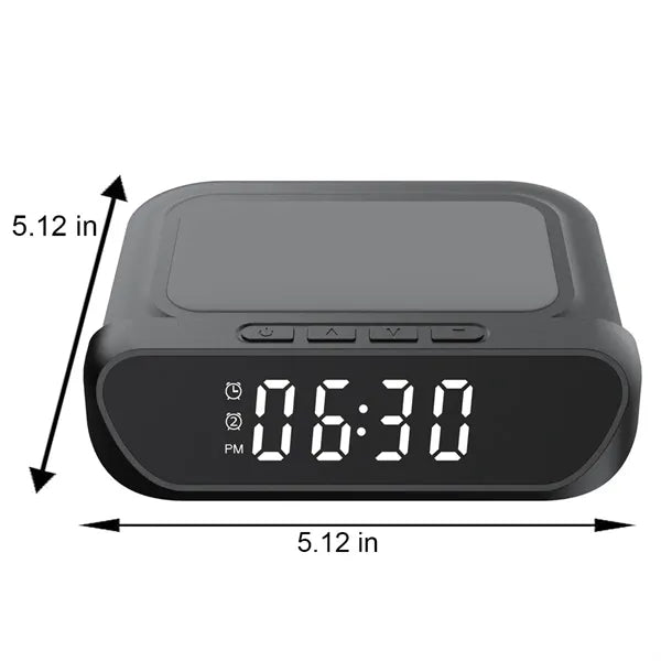 Dual Function 15W Wireless Charger LED Display Alarm Clock