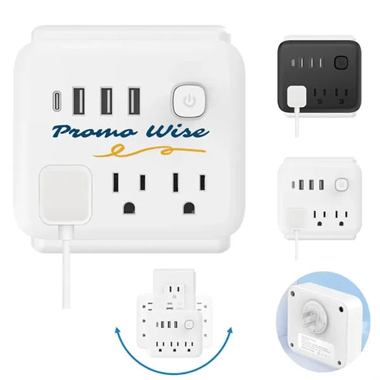 180 Rotating Power Strip Multi-Protection for Safe Charging