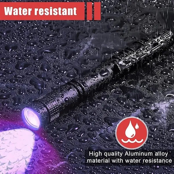 Handheld UV Penlight Flashlight with Clip LED Light