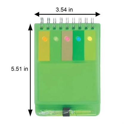 Minimalist Portable PP Cover Vertical Spiral Notebooks