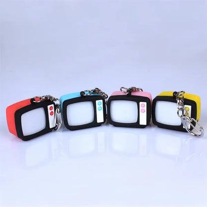 Mini TV Novelty Keychain with LED Lights and Sound Effects